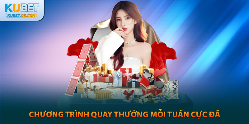 Chương trình quay thưởng kubet mỗi tuần cực đã